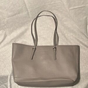 New York & Company Gray Tote Bag